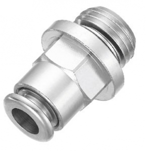 Instant fitting / pneumatic / brass / nickel-plated - 4 - 14 mm