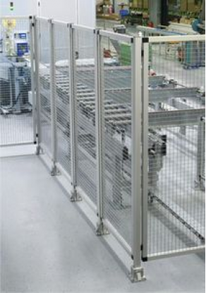 Perimeter safety partition / wire mesh