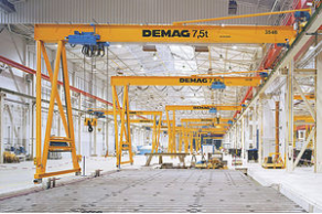Semi-gantry crane / electric / rail / indoor - 12.5 - 50 t, 30 - 35 m | EHPE, ZHPE