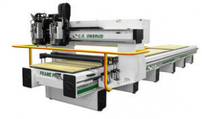 CNC router / 3-axis / bridge type / for mobile applications - max. 325" &#x003A7; 74" &#x003A7; 11" | ROLLER HOLD DOWN
