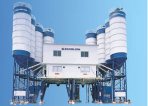 Horizontal concrete mixing plant - 90 m³/h | HZS90 & 2*HZS90