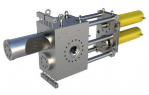 Continuous screen changer / hydraulic / double-piston - 1 300 - 10 700 kg/h | CSC-PE