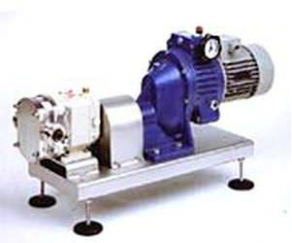 Rotary lobe pump / motorized / variable-speed