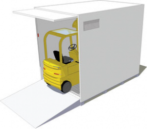 Forklift truck container