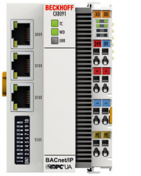 Embedded PC / HVAC - 400 MHz, 64 MB, BACnet, IP20 | CX8091