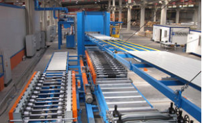 Polyurethane sandwich panel production line