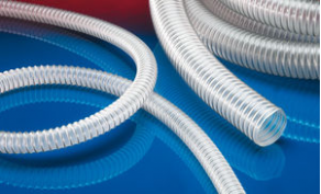 Suction hose / transport / polyurethane / stainless steel - AIRDUC® PUR-INOX 355 MHF