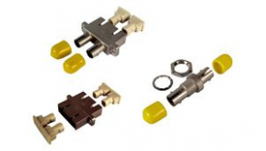 LC adapter / fiber optic / glass / zirconia