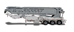Belt conveyor / for concrete / semi-trailer / telescopic - Telebelt® TBS 130