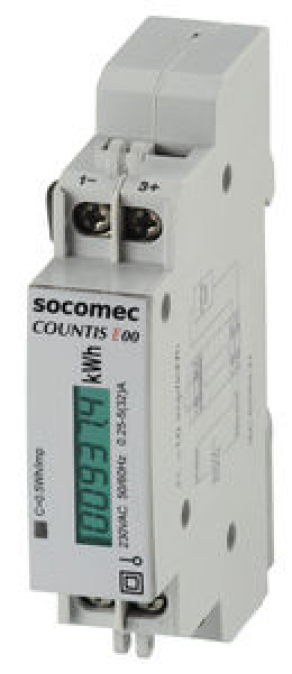 Single-phase energy meter / electric / DIN rail - 32 A, MODBUS RS485 | COUNTIS E0x series 