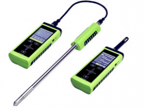 Speed measuring device / relative humidity / temperature / air - 0 - 100 % RH, -40 °C ... +400 °C | OMNIPORT 30