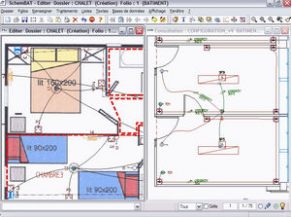 Electric CAD software / rotary for the building industry - SchemBAT