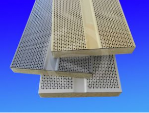 Acoustic panel / perforated metal sheet / rockwool - 3 000 x 350 mm | Acustison-50A
