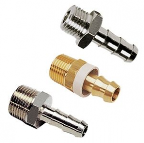 Corrugated fitting / for pipe / brass
