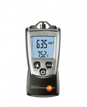 Relative humidity measuring device / temperature / air / pocket - 0 - 100 %rH, -10 °C ... +50 °C | 610