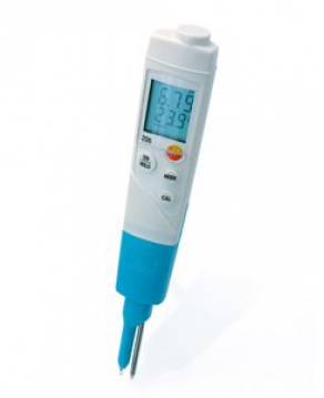 PH meter with automatic temperature compensation / waterproof / pen type - 0 - 14 pH, max. 60 °C | 206 pH2 