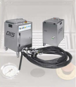 Pneumatic dry ice blasting machine / single hose - max. 10 bar, 10 kg | Nano-Jet Basic