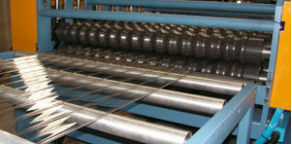 Corrugated sheet extrusion line