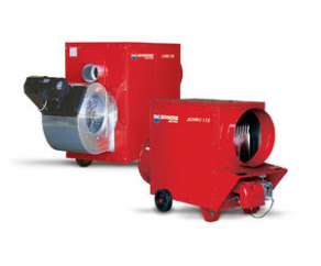 Mobile hot air generator / natural gas / oil - 81.4 - 133.7 kW | JUMBO