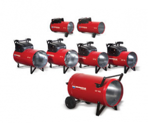 Portable hot air generator / fuel oil - 10.7 - 90.6 kW | GP
