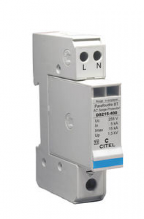 AC surge arrester / single-phase / common mode / CEI - max. 15 kA, 440 V, IP20 | DS215 series