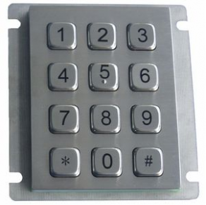 Vandal-proof keypad / waterproof / heavy-duty / 12-keys - 2.0 mm, 0.6 N, IP65 | K-TEK-A68KP