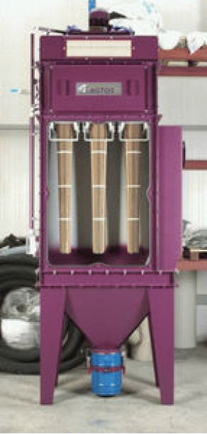 Cartridge dust collector / for shot blasting machines