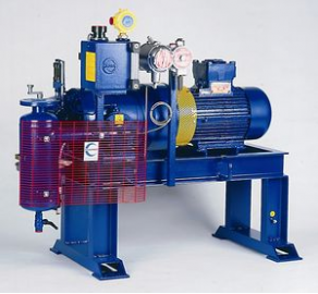 Air compressor / rotary vane / cooled - 600 m³/h, 2.5 barg