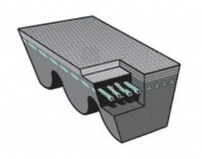 Transmission belt for automotive applications - 10.7 x 8 - 17 x 11 mm