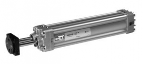 Pneumatic cylinder / double-rod / double-acting - ISO, VDMA, CETOP,  Ø 32 - 100 mm | AZV series