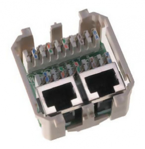 RJ45 connector / category 5e - 100 MHz, 45 x 45 mm | LANmark-5 series    