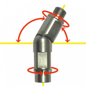 Hydraulic rotary union / adjustable - DN 4, max. 630 bar, 360 °C