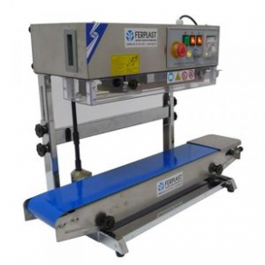 Rotary heat sealer / vertical / continuous / semi-automatic - max. 12 m/min, 500 W | DBF 900 LW INOX
