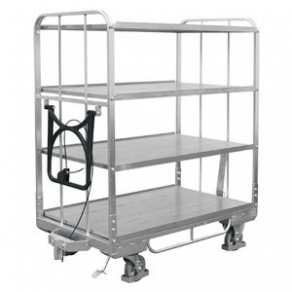 Transport cart / for storage containers - 800 E4 | 1 525 x 815 x 1 640 ,max. 500 kg