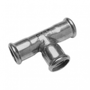 Crimp fitting / T / stainless steel - ø 15 - 108 mm | TS series