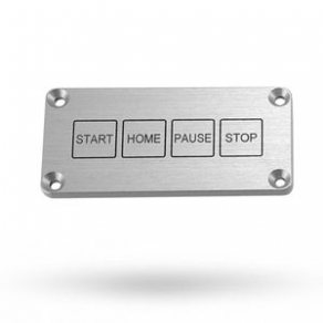 4-keys keypad / piezoelectric / top panel mounting - 1x4, RoHs, IP68/IP69K