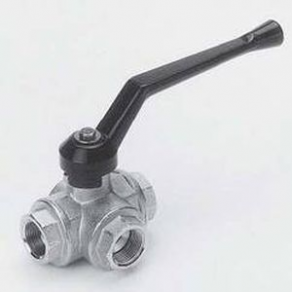 Ball valve / 3-way / stainless steel - DN 4 - 32 