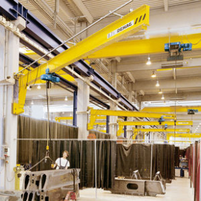 Wall-mounted jib crane / inverted - 80 - 10 000 kg, 180° - 360° | D-GW series