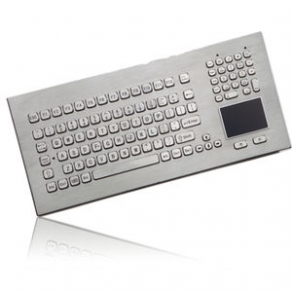 Stainless steel keyboard / with touchpad / industrial - DT-102-IS