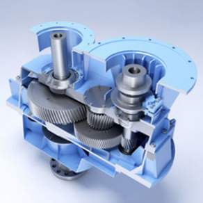 Spur pinion gear reducer / for hydraulic Kaplan bulb turbine - 100 - 7.500 kW, 750 rpm | TGVF, TDVF series 