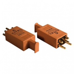 Plug-in surge arrester / for data and telecommunication lines / 1 pair - Imax. 10 kA, IP20 | DP80-TW series