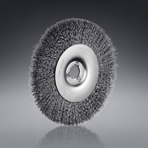 Circular brush / deburring / for cleaning / metallic - max. ø 400 mm