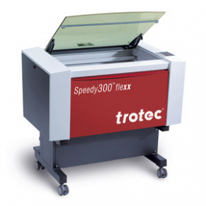 Laser marking and engraving machine / fiber / CO2 / automatic - 726 x 432 mm, 10 - 75 W | Speedy 300 flexx