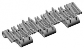 Modular conveyor belt / raised-rib
