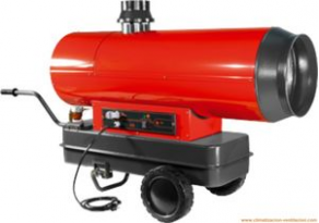 Mobile hot air generator / fuel-oil / with chimney - AN-025