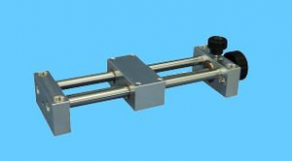 Linear positioning stage / single-axis / manual / miniature - max. 1 kg, 100 mm