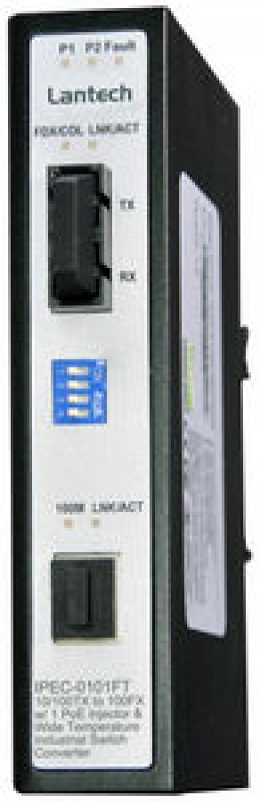 PoE Ethernet switch / industrial - 1 port, 10/100TX | IPEC-0101FT