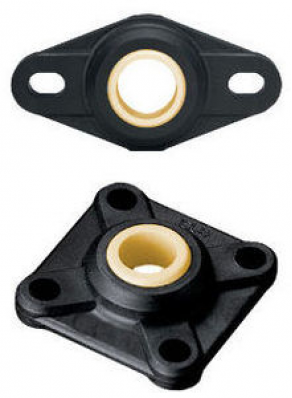 Ball bearing / wet / flange / for shafts - ø 5 - 50 mm | igubal® series 