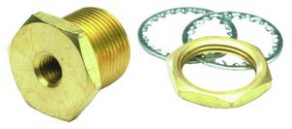 Brass fitting / bulkhead / thread - 15027-BLK