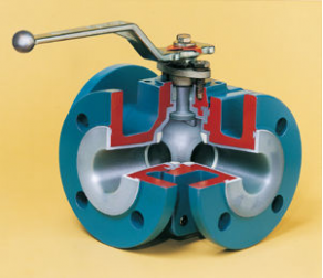 Ball valve / 3-way - 1 -3", max. 285 psi | AMP3